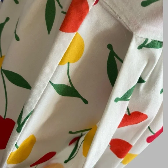 HVN Laura Bow Embellished
Printed Poplin Dress | Size: 8 - Picture 10 of 13